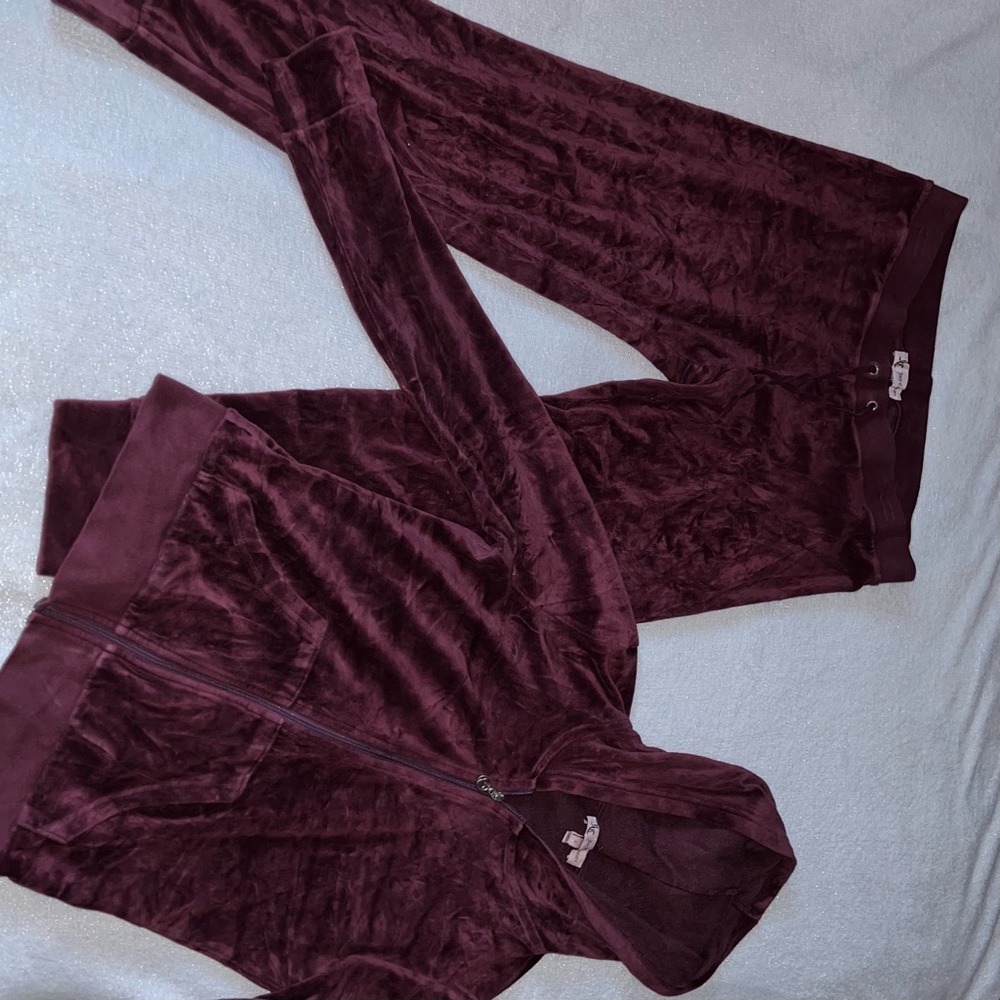 Maroon/Burgundy Juicy Tracksuit